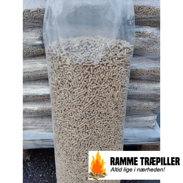 Ramme Pillen 6 mm Premium 896 kg/pl 56 x 16 kg. Kilopris 2,90 kr/kg. Askeindhold 0,2-0,4%